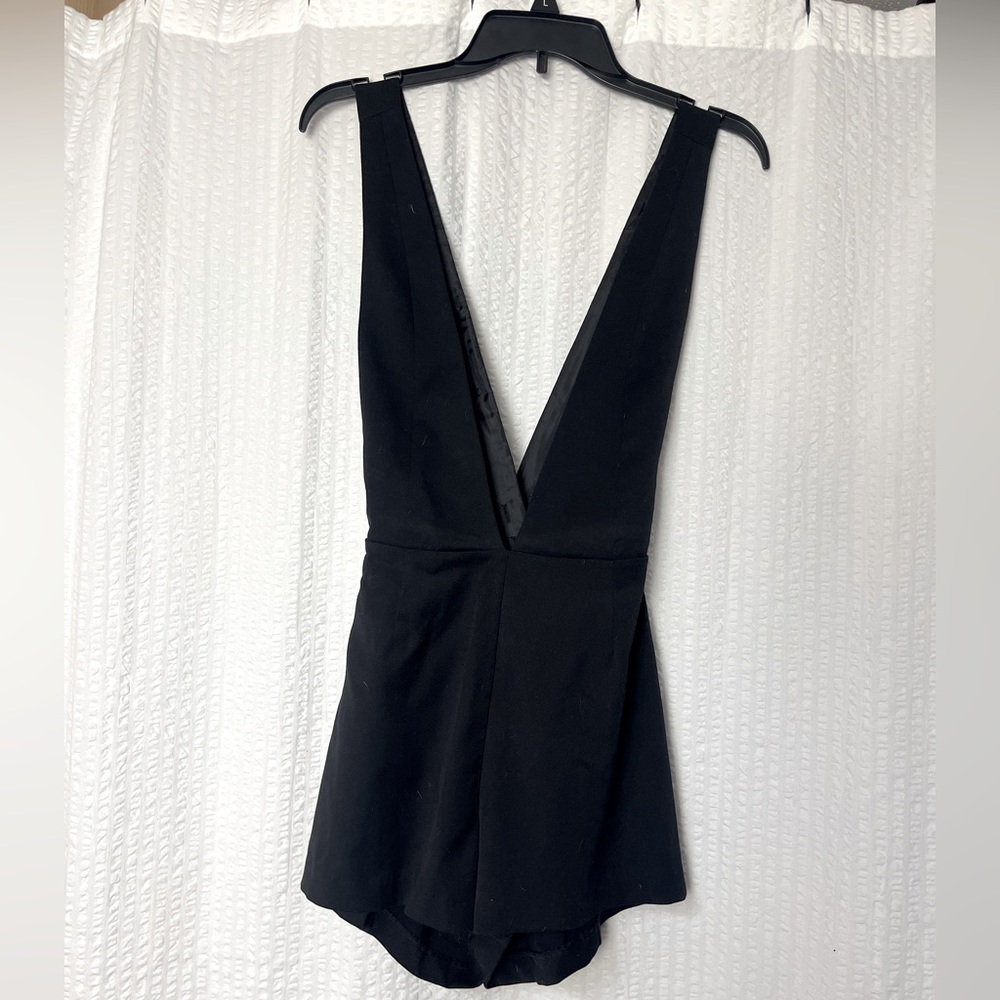 Divided by H&M Tuxedo style Black Romper sz 6
